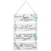 Office Wall Prayer Decor Rustic Wall Decor Greenery Motivational Wall Plaque with Sayings
