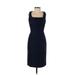 Banana Republic Casual Dress - Sheath Square Sleeveless: Blue Dresses - Women's Size 00 Petite