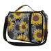 Renewold Sunflower Bible Cover with Shoulder Strap for Women Book Case Handbag Carrying Case Bible Protective Bag with Handle Zip Pocket Bible Tote Bag
