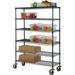 14 Deep x 30 Wide x 69 High 6 Tier Freezer Wire Shelf Truck with 1200 lb Capacity