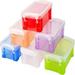 Dsseng 6 Pack Small Plastic Box 4.3 X 2.3 X 1.5 Stackable Mini Plastic Storage Box with Lid Clear Plastic Organizer Container for Jewelry Beads Small Crafts Items Accessories