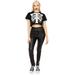 Women's Skeleton Crop Top