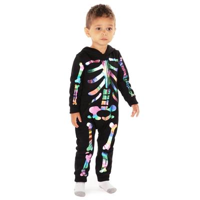 Baby Boy's Iridescent Skeleton Costume