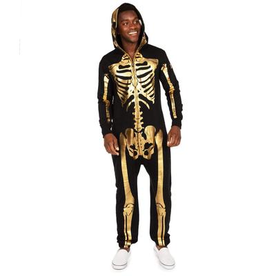 Men's Gold Skeleton Costume