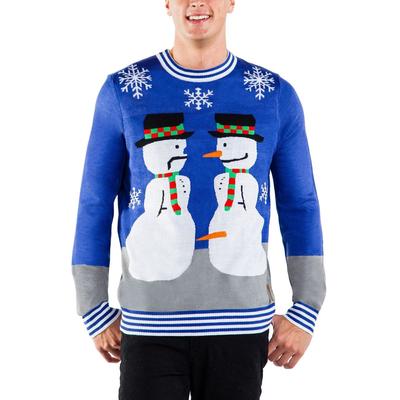 Men's Snowman Nose Thief Ugly Christmas Sweater