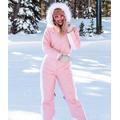 Women's Powder Pink Ski Suit