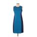 Old Navy Casual Dress - Sheath Crew Neck Sleeveless: Blue Color Block Dresses - Women's Size Small