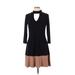 Tiana B. Casual Dress - Sweater Dress: Black Dresses - Women's Size 10