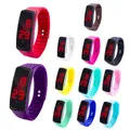 Montre-Bracelet à affichage numérique Led pour enfants montre de sport en Gel de silice étanche