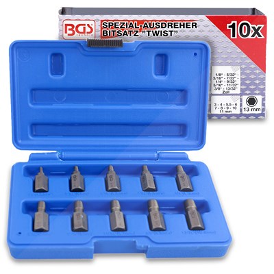 Bgs Schraubenausdreh-Satz, 10 tlg. [Hersteller-Nr. 8547]