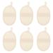 6Pcs Loofah Bath Towels Practical Bath Towels Home Body Rubbing Bath Towels (Beige)