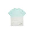 TOM TAILOR Jungen 1036495 Kinder Oversized T-Shirt mit Muster, 31739-Soft Aqua Dip Dye, 128