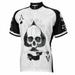 Cycling Jersey Deal With It Ace of Spades Skull Short sleeve 16 zip men s