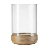 Blomus LANTO Hurricane Lamp with Wood Base - 66258