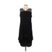 Apt. 9 Casual Dress - High/Low: Black Solid Dresses - Women's Size Large