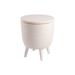 Lagoon Cancun Resin Outdoor 2-In-1 Side Table & Cooler Plastic in White | 23.2 H x 19.3 W x 19.3 D in | Wayfair 7035W8-SSLGS