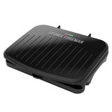 George Foreman Family Size 5 Serving Nonstick Compact Electric Indoor Grill in Black Aluminum/Plastic | 3.15 H x 13 W x 10.9 D in | Wayfair