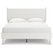 Signature Design by Ashley Aprilyn Queen Panel Bed Wood & /Upholstered/Metal & /Faux leather/Metal in White | 44.5 H x 65 W x 83 D in | Wayfair