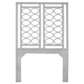 David Francis Furniture Infinity Wicker/Rattan Open-Frame Headboard Wicker/Rattan in Gray | Extra-Long Twin | Wayfair B5080-T-S152