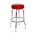 Richardson Seating Retro Home Swivel Bar & Counter Stool Upholstered, Steel in Black | Counter Stool (24" Seat Height) | Wayfair 1950WIN-24