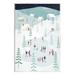 Stupell Industries Ice Skating Families Snowfall by Andrew Thornton in Blue/White | 15 H x 10 W x 0.5 D in | Wayfair aw-050_wd_10x15