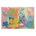 Stupell Industries Modern Plants Abstract Shapes Wall Plaque Art By Suzanne Allard-au-790 in Blue/Green/Pink | 10 H x 15 W x 0.5 D in | Wayfair