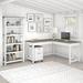 Huckins 3 Piece L-Shaped Credenza Desk Office Set Wood in Gray/White Laurel Foundry Modern Farmhouse® | 65.98 H x 60 W x 60 D in | Wayfair