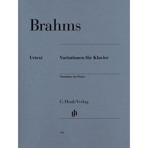 Brahms, Johannes – Variationen für Klavier – Johannes Brahms – Variationen für Klavier