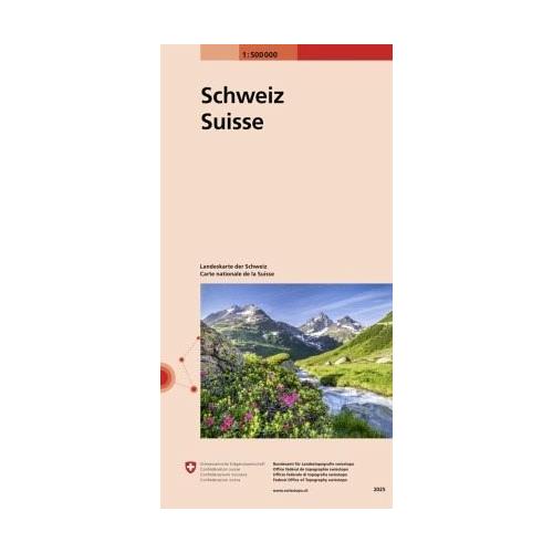 Landeskarte der Schweiz 1:500 000. Suisse. Svizzera. Svizra