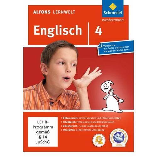 Alfons Lernwelt Lernsoftware Englisch – aktuelle Ausgabe, DVD-ROM – Schroedel / Westermann Bildungsmedien