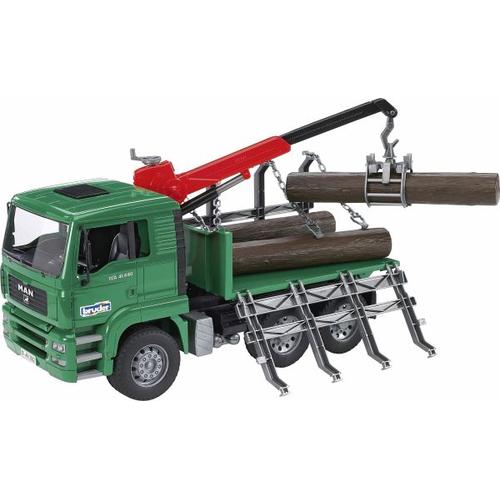 Bruder 02769 MAN Holztransport-LKW mit Ladekran – Bruder Spielwaren GmbH & Co. K