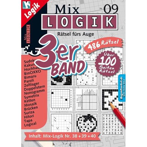 Mix Logik 3er-Band Nr. 9 - Conceptis Puzzles