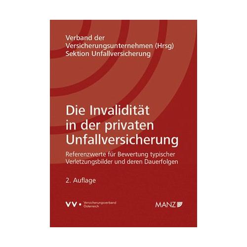 Die Invalidität in der privaten Unfallversicherung (f. Österreich) - Verband der Versicherungsunternehmen (Hrsg)