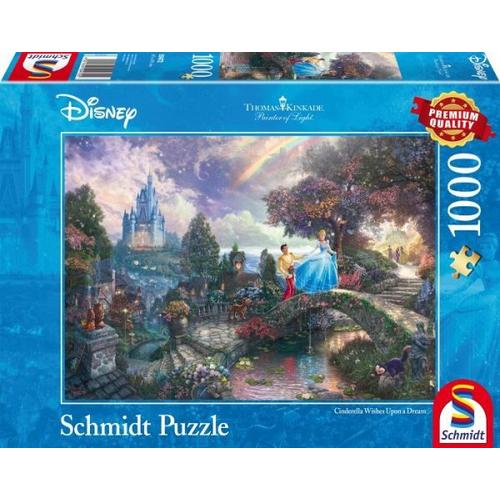 Schmidt 59472 - Thomas Kinkade, Disney Cinderella, Puzzle, 1000 Teile - Schmidt Spiele