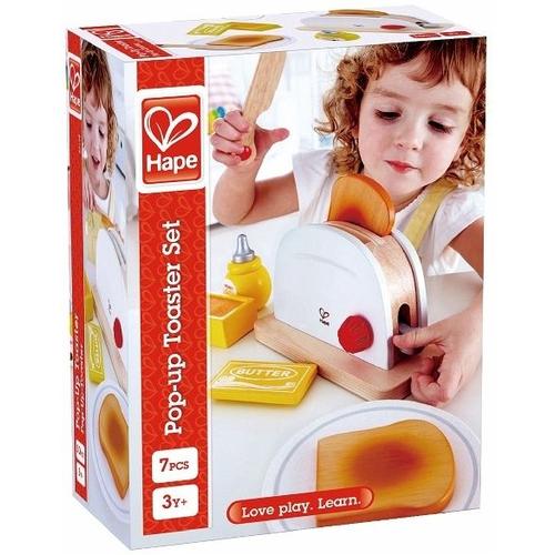 Hape E3148 – Pop-Up-Toaster-Set, Toaster aus Holz – Toynamics Europe