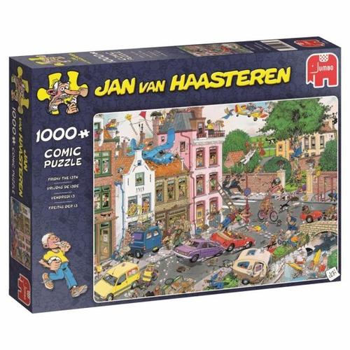 Jumbo 19069 - Freitag der 13., Jan v. Haasteren, Comicpuzzle, Puzzle - Jumbo Spiele GmbH