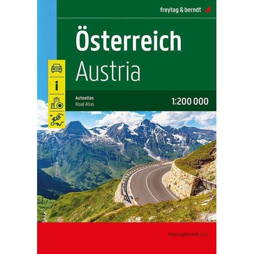 Österreich, Autoatlas 1:200.000, freytag & berndt