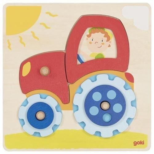 Goki 57702 - Steckpuzzle Traktor - Gollnest & Kiesel