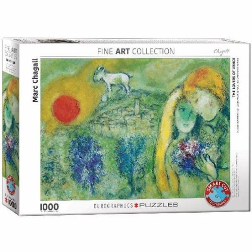 Eurographics 6000-0848 - Die Liebenden von Vence von Marc Chagall , Puzzle, 1.000 Teile - Eurographics