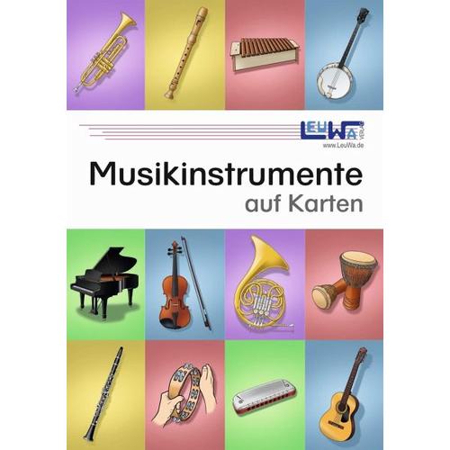 Musikinstrumente auf Karten