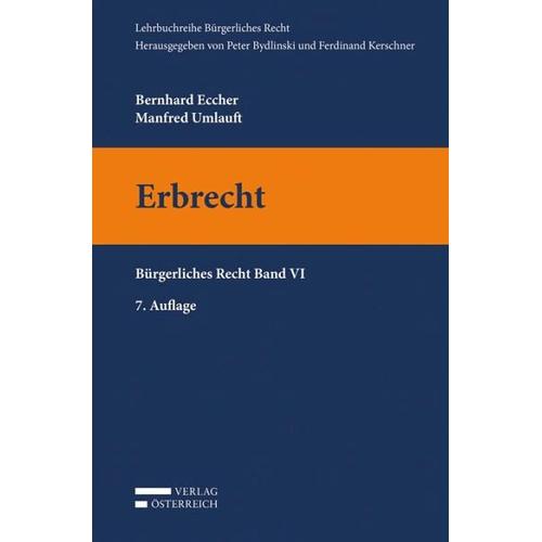 Erbrecht – Bernhard Eccher, Manfred Umlauft