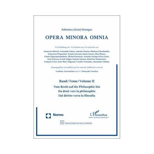 Opera Minora Omnia. Band 02 – Johannes (Jean) Strangas