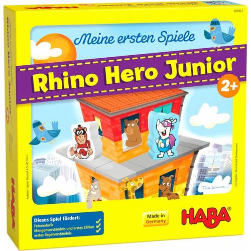 HABA 305912 - Meine ersten Spiele, Rhino Hero Junior, Lernspiel - HABA Sales GmbH & Co. KG