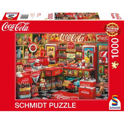 Schmidt Spiele 59915 – Coca Cola, Nostalgie, Puzzle, 1000 Teile – Schmidt Spiele