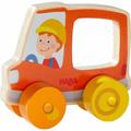 HABA 306364 - Schiebefigur Müllauto, Holz-Auto, Länge: 10 cm - HABA Sales GmbH & Co. KG