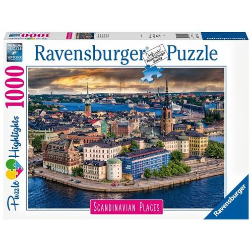 Ravensburger Puzzle Scandinavian Places 16742 - Stockholm, Schweden - 1000 Teile Puzzle für Erwachsene und Kinder ab 14 Jahren - Ravensburger Verlag