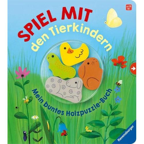 Spiel mit den Tierkindern! Mein buntes Holzpuzzle-Buch - Bernd Penners