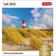 Sylt Sehnsuchtskalender 2024. Reise-Kalender mit 53 Postkarten voll traumhafter Urlaubs-Fotos. Sylt für den Schreibtisch in einem Wochenkalender