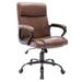 17 Stories Girsham Office Chair Mid Back Desk Adjustable High Ergonomic Computer Chair Soft Armrests PU w/ Lumbar Support Upholstered | Wayfair