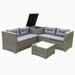 Winston Porter Kellar 4 - Person Seating Group w/ Cushions in Gray | Outdoor Furniture | Wayfair C3C3C0179000408DB858208C421196FE